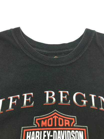 【中古品】【メンズ】 HARLEY DAVIDSON ハーレーダビッドソン 00'S ARKANSAS S/S TEE USA製 2000年代 アーカンソー S/S Ｔシャツ 146-261009-ty-18-tagh サイズ：XL カラー：ブラック 万代Net店