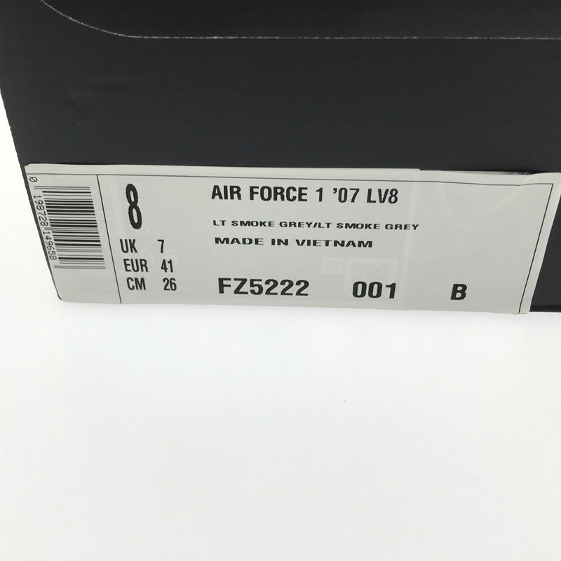 【中古品】【メンズ】 NIKE ナイキ FZ5222-001 AIR FORCE 1 LOW '07 LV8 スニーカー 靴 160-261003-na-13-tagh サイズ：26cm US 8 カラー：LIGHT SMOKE GREY/METALLIC GOLD/PALE IVORY/LIGHT SMOKE GREY 万代Net店