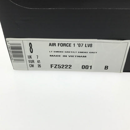 【中古品】【メンズ】 NIKE ナイキ FZ5222-001 AIR FORCE 1 LOW '07 LV8 スニーカー 靴 160-261003-na-13-tagh サイズ：26cm US 8 カラー：LIGHT SMOKE GREY/METALLIC GOLD/PALE IVORY/LIGHT SMOKE GREY 万代Net店