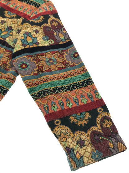 【中古品】【メンズ】 STUDIO WORKS スタジオ ワークス TAPESTRY JACKET FLOWER タペストリー ジャケット フラワー アウター 146-261009-ty-19-tagh サイズ：1X カラー：レッド/ブルー 万代Net店