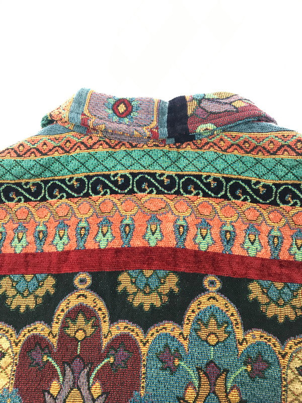 【中古品】【メンズ】 STUDIO WORKS スタジオ ワークス TAPESTRY JACKET FLOWER タペストリー ジャケット フラワー アウター 146-261009-ty-19-tagh サイズ：1X カラー：レッド/ブルー 万代Net店