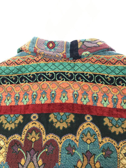 【中古品】【メンズ】 STUDIO WORKS スタジオ ワークス TAPESTRY JACKET FLOWER タペストリー ジャケット フラワー アウター 146-261009-ty-19-tagh サイズ：1X カラー：レッド/ブルー 万代Net店