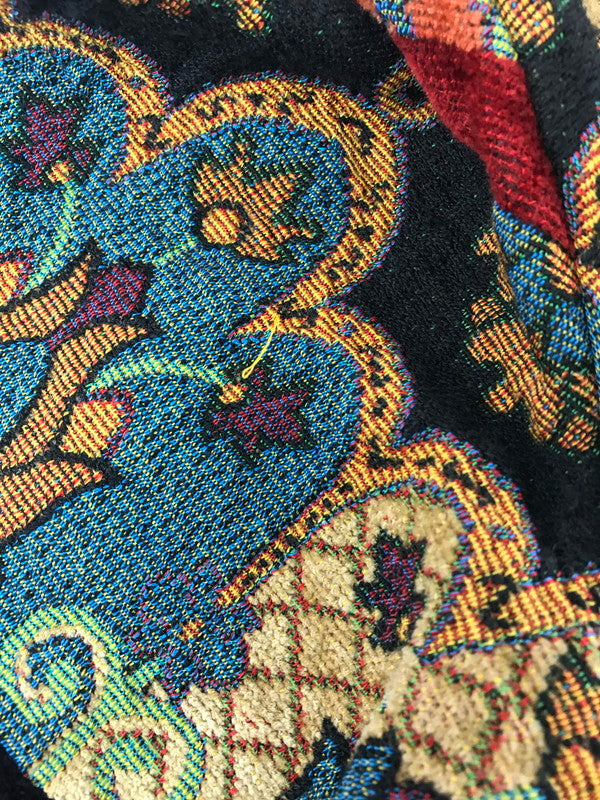 【中古品】【メンズ】 STUDIO WORKS スタジオ ワークス TAPESTRY JACKET FLOWER タペストリー ジャケット フラワー アウター 146-261009-ty-19-tagh サイズ：1X カラー：レッド/ブルー 万代Net店