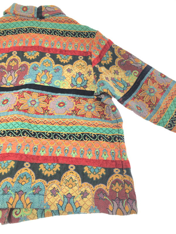 【中古品】【メンズ】 STUDIO WORKS スタジオ ワークス TAPESTRY JACKET FLOWER タペストリー ジャケット フラワー アウター 146-261009-ty-19-tagh サイズ：1X カラー：レッド/ブルー 万代Net店