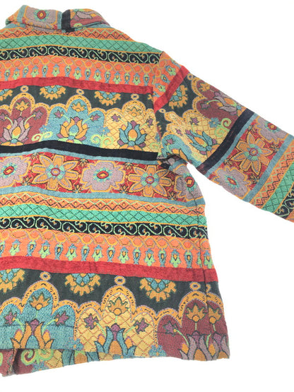 【中古品】【メンズ】 STUDIO WORKS スタジオ ワークス TAPESTRY JACKET FLOWER タペストリー ジャケット フラワー アウター 146-261009-ty-19-tagh サイズ：1X カラー：レッド/ブルー 万代Net店
