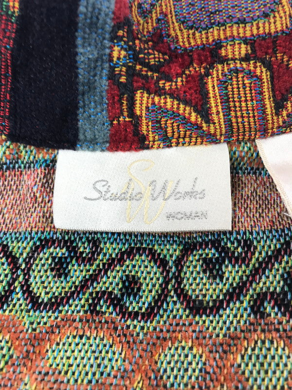 【中古品】【メンズ】 STUDIO WORKS スタジオ ワークス TAPESTRY JACKET FLOWER タペストリー ジャケット フラワー アウター 146-261009-ty-19-tagh サイズ：1X カラー：レッド/ブルー 万代Net店