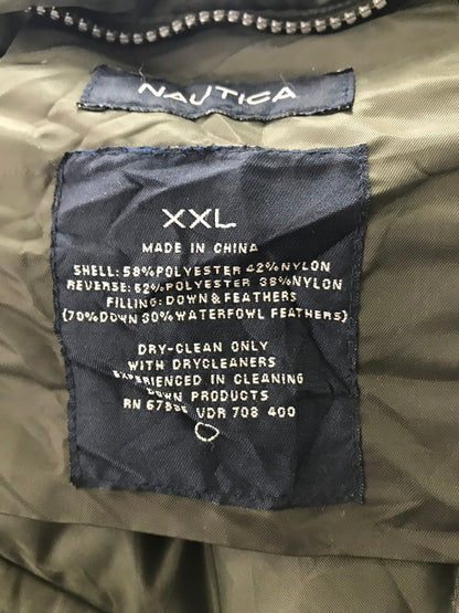 【現状渡し品】【メンズ】 NAUTICA ノーティカ REVERSIBLE DOWN JACKET リバーシブル ダウン ジャケット アウター 146-261009-ty-20-tagh サイズ：XXL カラー：カーキ 万代Net店
