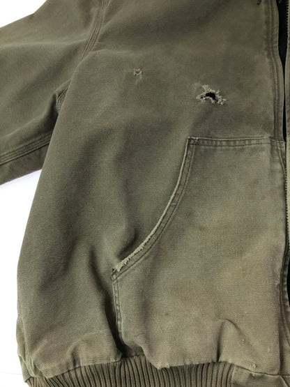 【ジャンク品】【メンズ】 CARHARTT カーハート ACTIVE JACKET LIGHT BROWN J130LBR アクティブジャケット アウター 146-261002-rt-10-tagh サイズ：不明 下記参照 カラー：ライトブラウン 万代Net店