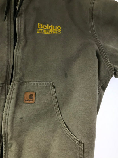 【ジャンク品】【メンズ】 CARHARTT カーハート ACTIVE JACKET LIGHT BROWN J130LBR アクティブジャケット アウター 146-261002-rt-10-tagh サイズ：不明 下記参照 カラー：ライトブラウン 万代Net店