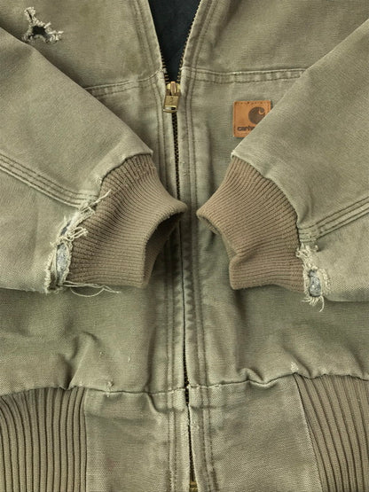 【ジャンク品】【メンズ】 CARHARTT カーハート ACTIVE JACKET LIGHT BROWN J130LBR アクティブジャケット アウター 146-261002-rt-10-tagh サイズ：不明 下記参照 カラー：ライトブラウン 万代Net店