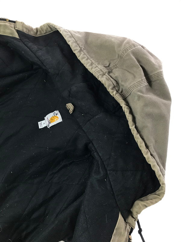 【ジャンク品】【メンズ】 CARHARTT カーハート ACTIVE JACKET LIGHT BROWN J130LBR アクティブジャケット アウター 146-261002-rt-10-tagh サイズ：不明 下記参照 カラー：ライトブラウン 万代Net店