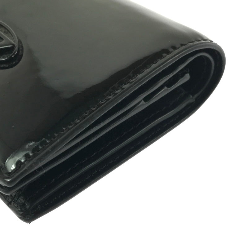 【中古品】【メンズ】 DIESEL ディーゼル ENAMEL MINI WALLET X10121 PR271 T8013 エナメル ミニ ウォレット 二つ折り財布 200-261013-na-29-tagh カラー：ブラック 万代Net店