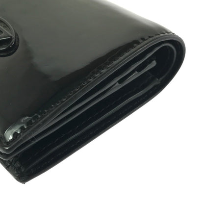 【中古品】【メンズ】 DIESEL ディーゼル ENAMEL MINI WALLET X10121 PR271 T8013 エナメル ミニ ウォレット 二つ折り財布 200-261013-na-29-tagh カラー：ブラック 万代Net店
