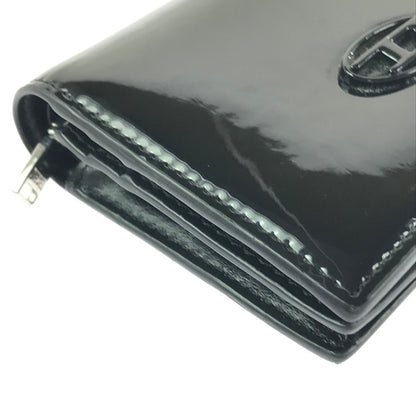 【中古品】【メンズ】 DIESEL ディーゼル ENAMEL MINI WALLET X10121 PR271 T8013 エナメル ミニ ウォレット 二つ折り財布 200-261013-na-29-tagh カラー：ブラック 万代Net店