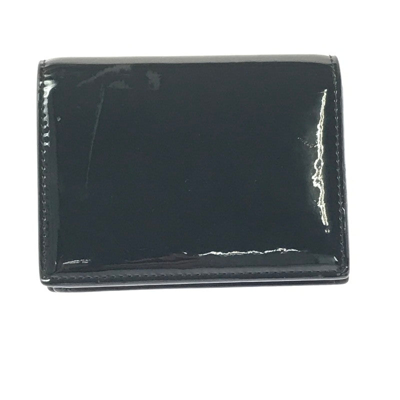 【中古品】【メンズ】 DIESEL ディーゼル ENAMEL MINI WALLET X10121 PR271 T8013 エナメル ミニ ウォレット 二つ折り財布 200-261013-na-29-tagh カラー：ブラック 万代Net店