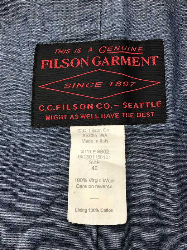 【現状渡し品】【メンズ】 FILSON フィルソン WOOL MINER JACKET 9902 イタリア製 ウール マイナージャケット アウター 145-261005-na-29-tagh サイズ：40 カラー：ネイビー 万代Net店