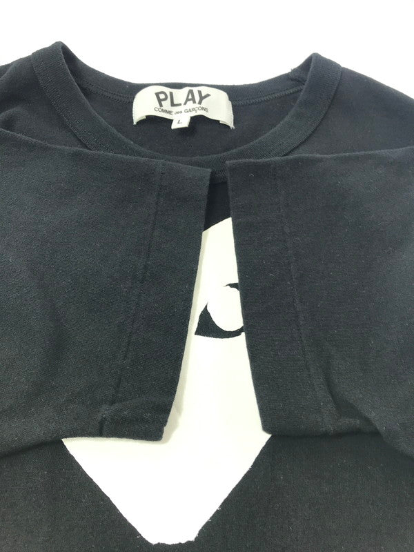 【中古品】【メンズ】 PLAY COMME DES GARCONS プレイコムデギャルソン S/S TEE AZ-T115 半袖 Ｔシャツ 140-261010-ty-01-tagh サイズ：L カラー：ブラック 万代Net店