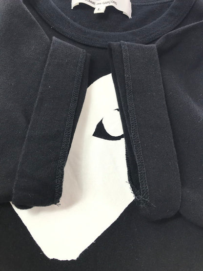 【中古品】【メンズ】 PLAY COMME DES GARCONS プレイコムデギャルソン S/S TEE AZ-T115 半袖 Ｔシャツ 140-261010-ty-01-tagh サイズ：L カラー：ブラック 万代Net店