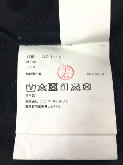 【中古品】【メンズ】 PLAY COMME DES GARCONS プレイコムデギャルソン S/S TEE AZ-T115 半袖 Ｔシャツ 140-261010-ty-01-tagh サイズ：L カラー：ブラック 万代Net店