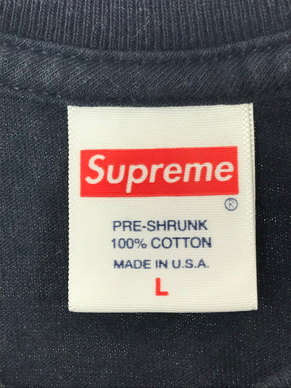 【中古品】【メンズ】 SUPREME シュプリーム 23AW CAMO BOX LOGO TEE カモ ボックスロゴ Tシャツ 半袖Tシャツ 149-261006-na-01-tagh サイズ：L カラー：ネイビー 万代Net店