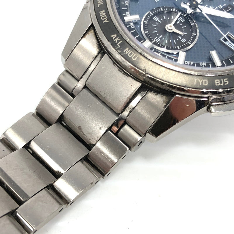 【現状渡し品】【メンズ】 CITIZEN シチズン ATTESA ECODRIVE H820-T021182 エコドライブ アテッサ 腕時計 197-261007-na-15-tagh カラー：シルバー/ネイビー 万代Net店