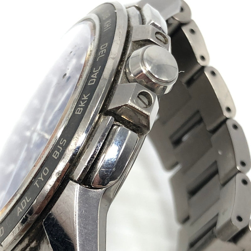 【現状渡し品】【メンズ】 CITIZEN シチズン ATTESA ECODRIVE H820-T021182 エコドライブ アテッサ 腕時計 197-261007-na-15-tagh カラー：シルバー/ネイビー 万代Net店