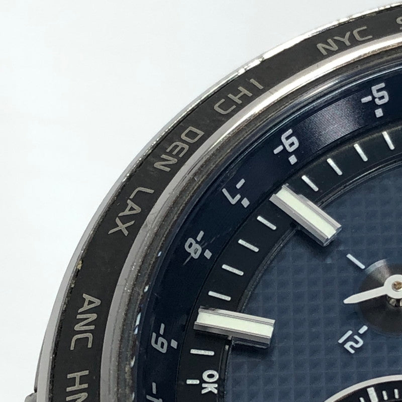 【現状渡し品】【メンズ】 CITIZEN シチズン ATTESA ECODRIVE H820-T021182 エコドライブ アテッサ 腕時計 197-261007-na-15-tagh カラー：シルバー/ネイビー 万代Net店