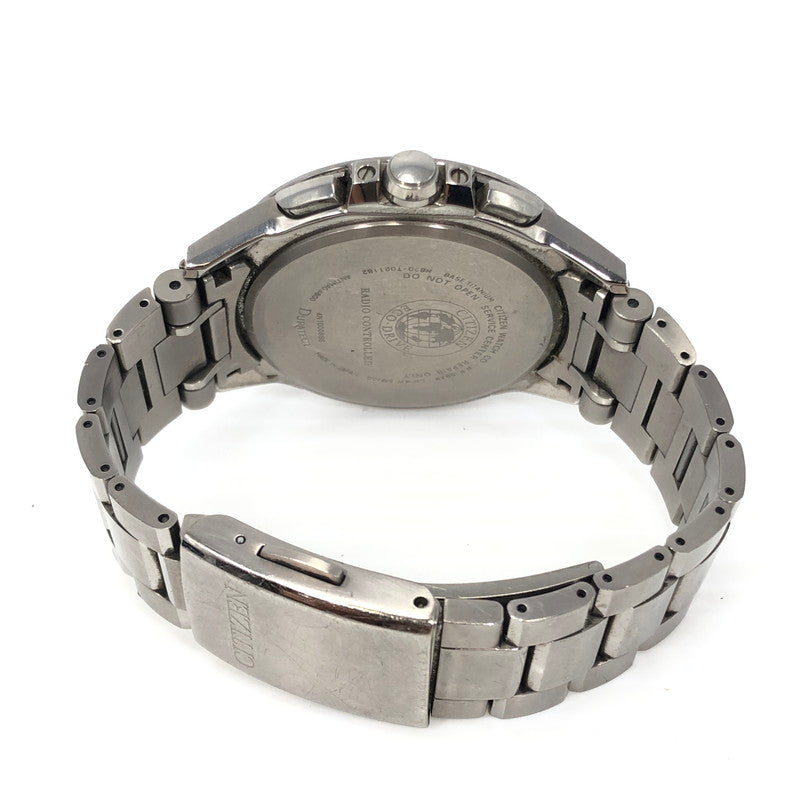 【現状渡し品】【メンズ】 CITIZEN シチズン ATTESA ECODRIVE H820-T021182 エコドライブ アテッサ 腕時計 197-261007-na-15-tagh カラー：シルバー/ネイビー 万代Net店