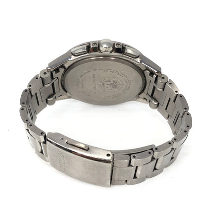 【現状渡し品】【メンズ】 CITIZEN シチズン ATTESA ECODRIVE H820-T021182 エコドライブ アテッサ 腕時計 197-261007-na-15-tagh カラー：シルバー/ネイビー 万代Net店