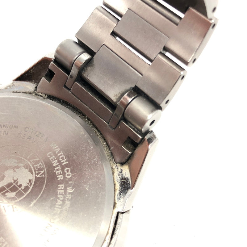 【現状渡し品】【メンズ】 CITIZEN シチズン ATTESA ECODRIVE H820-T021182 エコドライブ アテッサ 腕時計 197-261007-na-15-tagh カラー：シルバー/ネイビー 万代Net店