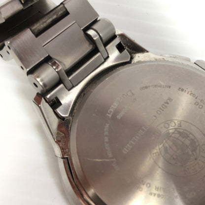 【現状渡し品】【メンズ】 CITIZEN シチズン ATTESA ECODRIVE H820-T021182 エコドライブ アテッサ 腕時計 197-261007-na-15-tagh カラー：シルバー/ネイビー 万代Net店