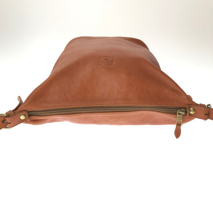 【中古品】【レディース】 ILBISONTE イル ビゾンテ SHOULDER BAG バケツ型 ショルダーバッグ カバン 188-261017-na-02-tagh カラー：キャメル 万代Net店