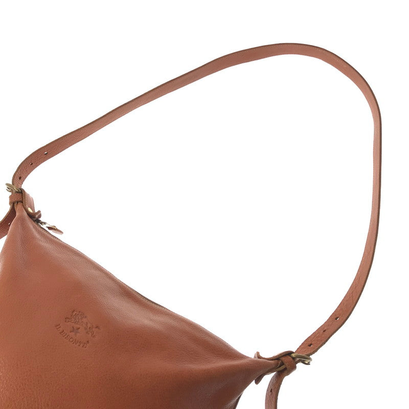 【中古品】【レディース】 ILBISONTE イル ビゾンテ SHOULDER BAG バケツ型 ショルダーバッグ カバン 188-261017-na-02-tagh カラー：キャメル 万代Net店