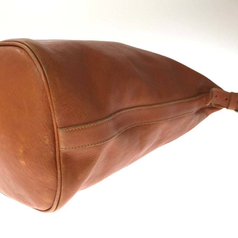 【中古品】【レディース】 ILBISONTE イル ビゾンテ SHOULDER BAG バケツ型 ショルダーバッグ カバン 188-261017-na-02-tagh カラー：キャメル 万代Net店