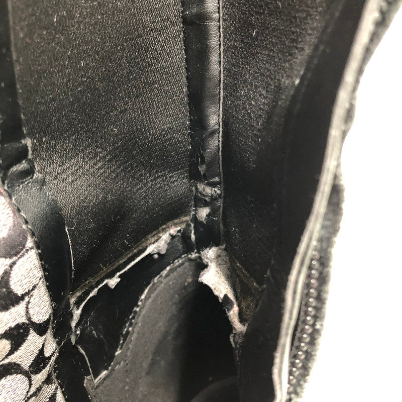 【現状渡し品】【レディース】 COACH コーチ LONG BOOTS FG4191 ロング ブーツ 183-261006-ty-18-tag サイズ：US7 カラー：ブラック 万代Net店