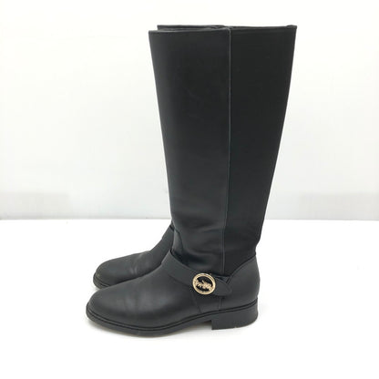 【現状渡し品】【レディース】 COACH コーチ LONG BOOTS FG4191 ロング ブーツ 183-261006-ty-18-tag サイズ：US7 カラー：ブラック 万代Net店