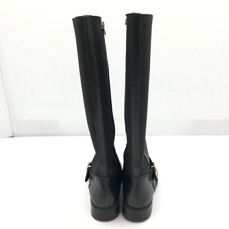 【現状渡し品】【レディース】 COACH コーチ LONG BOOTS FG4191 ロング ブーツ 183-261006-ty-18-tag サイズ：US7 カラー：ブラック 万代Net店