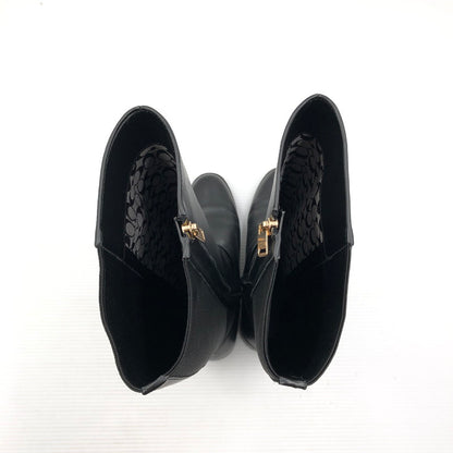 【現状渡し品】【レディース】 COACH コーチ LONG BOOTS FG4191 ロング ブーツ 183-261006-ty-18-tag サイズ：US7 カラー：ブラック 万代Net店