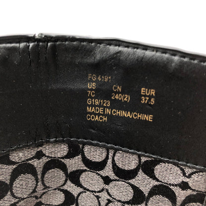 【現状渡し品】【レディース】 COACH コーチ LONG BOOTS FG4191 ロング ブーツ 183-261006-ty-18-tag サイズ：US7 カラー：ブラック 万代Net店