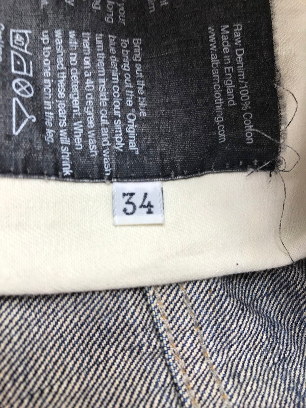 【現状渡し品】【メンズ】 ALBAM アルバム DENIM PANTS デニムパンツ ボトムス 152-261012-na-09-tagh サイズ：34 カラー：インディゴ 万代Net店