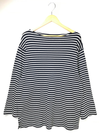 【中古品】【メンズ】 OUTIL ウティ L/S BORDER BASQUE SHIRT L/S ボーダー バスクシャツ 長袖 トップス 140-261026-ty-17-tagh サイズ：2 カラー：ブラック/ホワイト 万代Net店