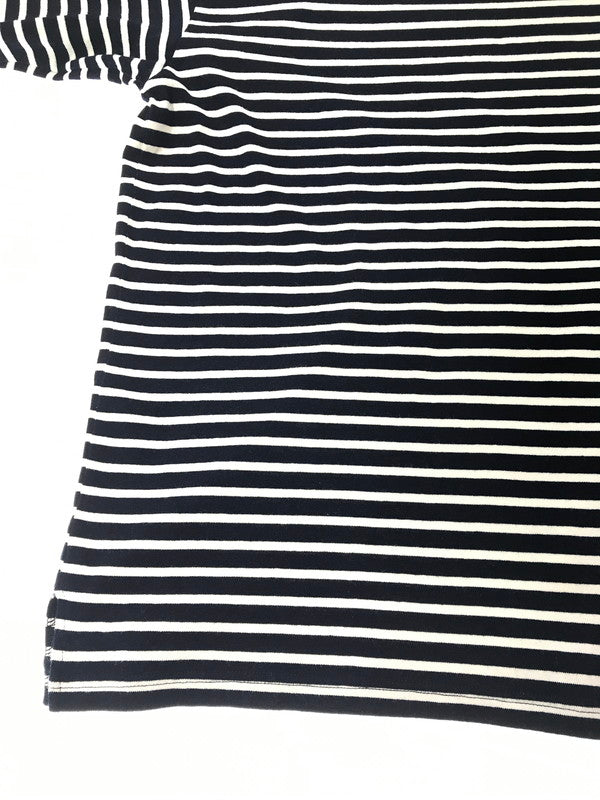 【中古品】【メンズ】 OUTIL ウティ L/S BORDER BASQUE SHIRT L/S ボーダー バスクシャツ 長袖 トップス 140-261026-ty-17-tagh サイズ：2 カラー：ブラック/ホワイト 万代Net店