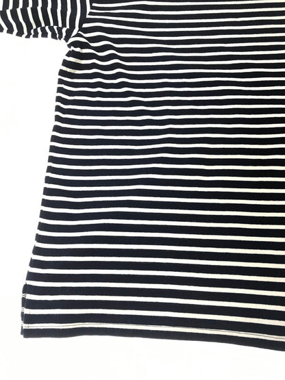 【中古品】【メンズ】 OUTIL ウティ L/S BORDER BASQUE SHIRT L/S ボーダー バスクシャツ 長袖 トップス 140-261026-ty-17-tagh サイズ：2 カラー：ブラック/ホワイト 万代Net店