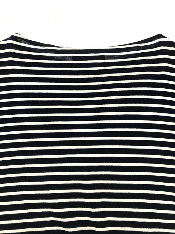 【中古品】【メンズ】 OUTIL ウティ L/S BORDER BASQUE SHIRT L/S ボーダー バスクシャツ 長袖 トップス 140-261026-ty-17-tagh サイズ：2 カラー：ブラック/ホワイト 万代Net店