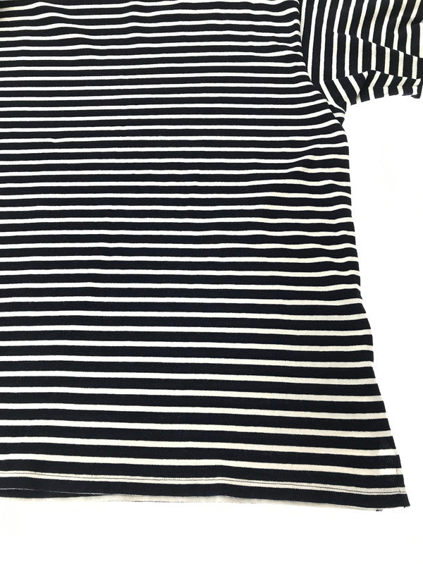 【中古品】【メンズ】 OUTIL ウティ L/S BORDER BASQUE SHIRT L/S ボーダー バスクシャツ 長袖 トップス 140-261026-ty-17-tagh サイズ：2 カラー：ブラック/ホワイト 万代Net店