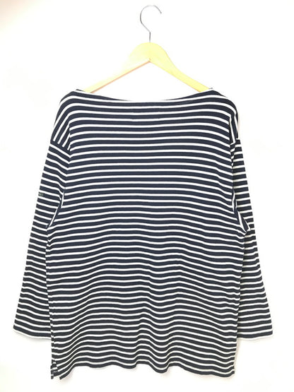 【中古品】【メンズ】 OUTIL ウティ L/S BORDER BASQUE SHIRT L/S ボーダー バスクシャツ 長袖 トップス 140-261026-ty-17-tagh サイズ：2 カラー：ブラック/ホワイト 万代Net店