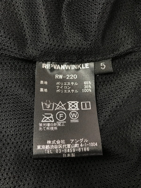 【中古品】【メンズ】 RIPVANWINKLE リップヴァンウィンクル TECH JACKET RW-220 テック ジャケット アウター 140-261017-ty-13-tagh サイズ：5 カラー：ブラック 万代Net店