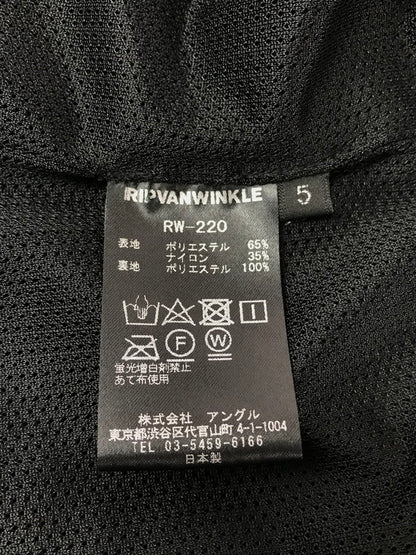 【中古品】【メンズ】 RIPVANWINKLE リップヴァンウィンクル TECH JACKET RW-220 テック ジャケット アウター 140-261017-ty-13-tagh サイズ：5 カラー：ブラック 万代Net店