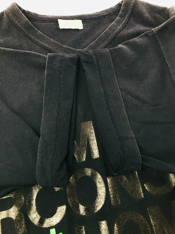【現状渡し品】【メンズ】 COMME DES GARCONS HOMME コムデギャルソンオム 90S LOGO T-SHIRT HT-020510 AD1998 90年代 ロゴ Tシャツ 半袖Tシャツ 140-261011-na-11-tagh サイズ：サイズ表記なし 下記参照 カラー：ネイビー 万代Net店