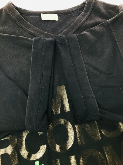 【現状渡し品】【メンズ】 COMME DES GARCONS HOMME コムデギャルソンオム 90S LOGO T-SHIRT HT-020510 AD1998 90年代 ロゴ Tシャツ 半袖Tシャツ 140-261011-na-11-tagh サイズ：サイズ表記なし 下記参照 カラー：ネイビー 万代Net店